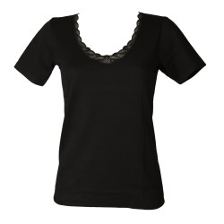 Camiciola donna manica corta sintonia lana e cotone RAGNO articolo 078467