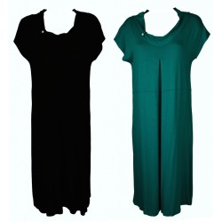 Abito donna manica corta kimono in viscosa vestito tempo libero mare spiaggia beachwear RAGNO articolo 70272N