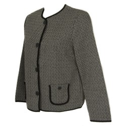 Giacca manica lunga con bottoni donna giacchina in jaquard con tasche RAGNO articolo 707845