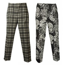 Pantalone lungo donna RAGNO pantaloni comfort cotone elasticizzato elastico in vita articolo 71189Y CAPRI