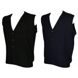 Gilet uomo aperto con bottoni scollo V senza manica RAGNO SPORT articolo A64887 MADE IN ITALY