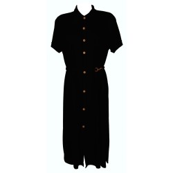 Abito donna lungo manica corta vestito aperto con bottoni tempo libero mare spiaggia beachwear RAGNO articolo A7341N