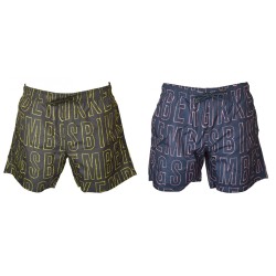Boxer mare uomo BIKKEMBERGS piscina swimwear coulisse esterna e tasche laterali e una dietro con strap articolo BKK25MBM15