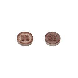 Set 7 bottoni rotondi con quattro fori per cucire in plastica mm.10 x 10 x 2 mm articolo BOT000311