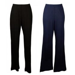 Pantalone donna RAGNO lungo modello ampio viscosa elastico in vita articolo DM61PE