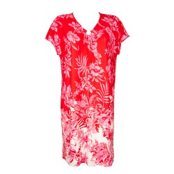 Abito donna RAGNO manica kimono calata motivo davanti con anello misto viscosa articolo DN34DI
