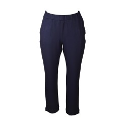 Pantalone donna RAGNO lungo elastico in vita tasche laterali viscosa articolo DQ15PY