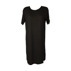 Abito donna RAGNO manica corta con lavorazione sulla manica vestito in viscosa articolo DQ16D7