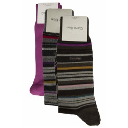 Calza uomo 3 paia di calzini trunk bassi in cotone CK CALVIN KLEIN articolo ECP232+ECB212 SOCKS 3 PEZZI