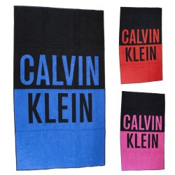Telo mare CK CALVIN KLEIN piscina spa spugna di cotone cm.180 x 100 (circa) logato articolo KU0KU00105 TOWEL