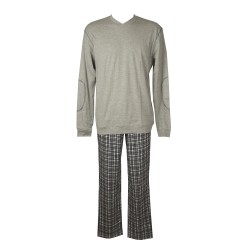 Pigiama uomo cotone interlock scollo V manica lunga RAGNO SPORT articolo N25822