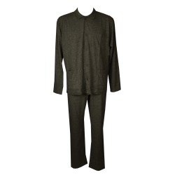 Pigiama aperto con bottoni uomo cotone e viscosa manica lunga pantalone lungo RAGNO SPORT articolo U160N7