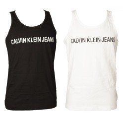 Canotta canottiera uomo CK CALVIN KLEIN JEANS puro cotone con logo articolo ZM0ZM01655 TANK LOGO
